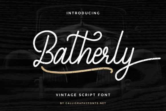 Batherly: A Versatile Script Font for Handmade Creators
