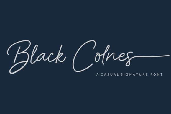 Black Colnes: A Handwritten Font for Real Branding Projects