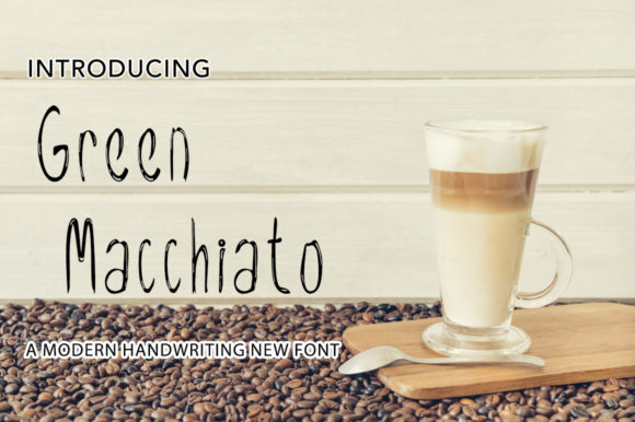 Green Macchiato: A Handwritten Font for Editorial Design