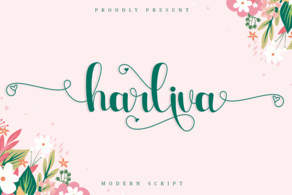 Harliva: A Romantic Handwritten Font for Modern Branding