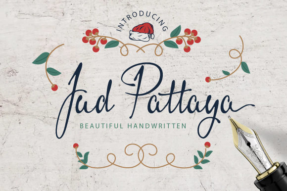Jud Pattaya: A Handwritten Font for Beautiful Craft Projects