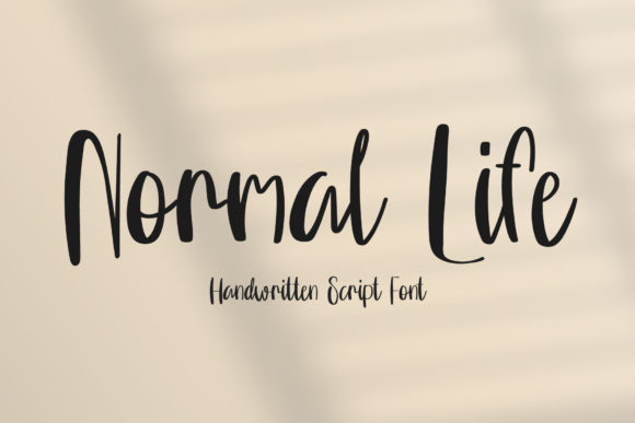 Normal Life: A Handwritten Font for Warm Branding