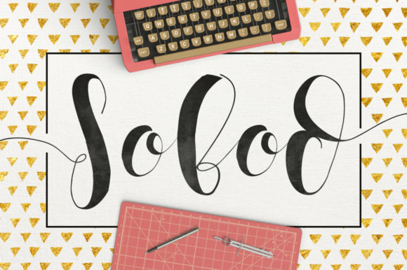 Sobod: A Handwritten Font for Editorial Design