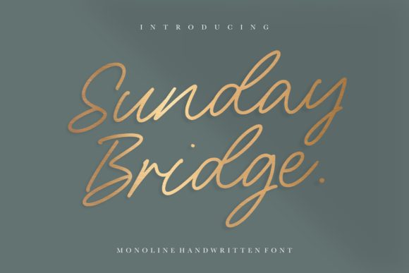 Sunday Bridge: A Modern Handwritten Font for Web Design